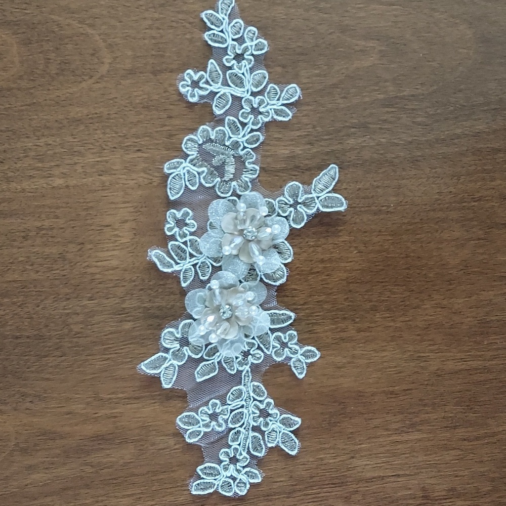 Floral Beaded Applique